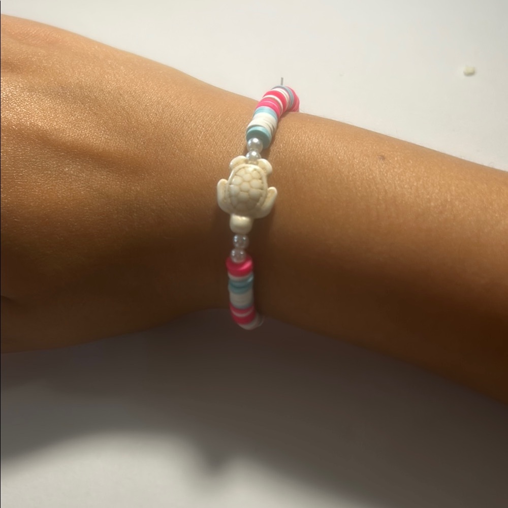 Colorful Beaded Turtle Bracelet